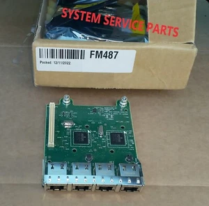 GENUINE DELL ETHERNET Quad Port Network Card 5720 QP 1Gb RJ45 FM487 BCM5720 NEW - Afbeelding 1 van 2
