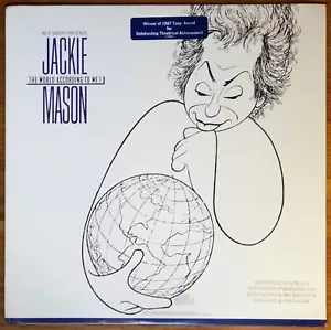 JACKIE MASON -THE WORLD ACCORDING TO ME. MINT VINYL LP & PROMO EXCERPTS LP. 1987 - Picture 1 of 12