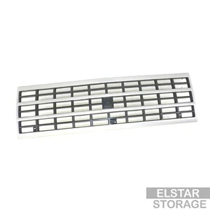 Silver Front Grille w/Black Insert Fit 92-95 Chevy G Series Van G10 G20 G30 P30 - Picture 1 of 3