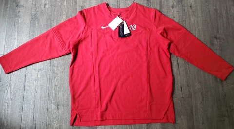 NEW MLB Washington Nationals Nike Authentic Collection Game UPF Performance 2XL Cover