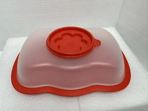 Contenedor/servir rojo Tupperware 5135A-2 con tapa transparente - Imagen 1 de 6