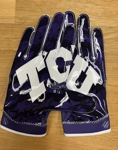NEU Nike TCU Horned Frogs SuperBad PE X-Large XLG lila weiß Fußballhandschuhe - Bild 1 von 6