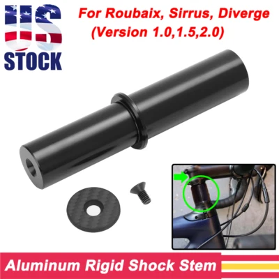VROOMAUTOLY Rigid Shock Stem Replacement For Roubaix, Sirrus, Diverge (Version 1.0,1.5,2.0)