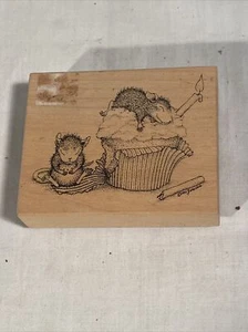 Haus Maus Design Stampa Rosa Stempel Geburtstag Cupcake 410 H 3 1/2x3 TOP - Bild 1 von 6
