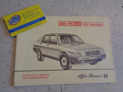 LIBRETTO - ALLEGATO USO E MANUTENZIONE ALFA ROMEO ALFA 90 2.0 V6 INIEZIONE  - Immagine 1 di 2