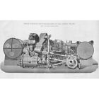HMS AURORA Triple Compound Twin Screw Engines by J&G Thomson Antique Print 1888