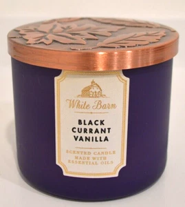 Bath & Body Works Candle 3 wick BLACK CURRANT VANILLA Discontinued RARE HTF - Picture 1 of 7
