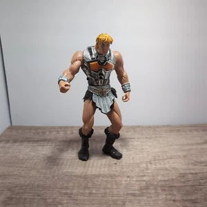 2001 Masters of the Universe He-Man Battle Sounds Figure Loose with Silver Armor - Picture 1 of 7