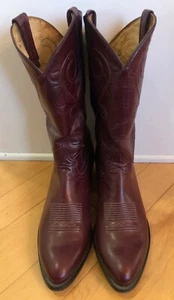 Botas de Vaquero Tony Lama Para Hombre Cuero Borgoña Talla 12 D - Imagen 1 de 6