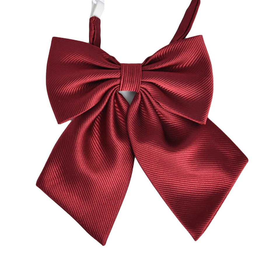 Corbata informal ajustable para damas Mujeres Niñas Estudiante Pajarita Boda Escuela Fiesta Foto 1 de 4