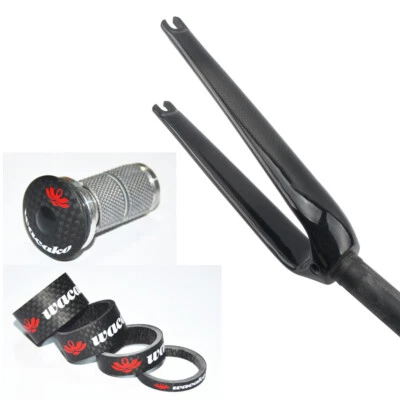 Ultralight Full Carbon Fork 16/18/20/22 in Rigid Front Fork For BMX Folding Bike - Image 1 of 4