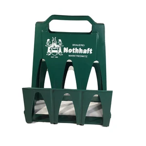 RARE NOTHHAFT BREWERY MARKTREDWITZ GERMANY SIX PACK BEER CARRIER REUSABLE - Picture 1 of 6