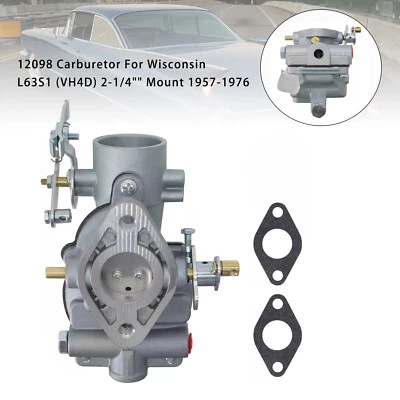 12098 Carburetor For Wisconsin L63S1 (VH4D) 2-1/4" Mount 1957-1976 US Foto 1 de 4