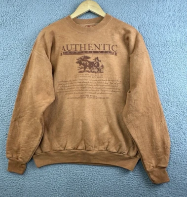 Sudadera grande teñida de mineral de hierro de colección para hombre grande gama de hierro Minnesota Hanes Crew nueva con etiquetas Foto 1 de 4