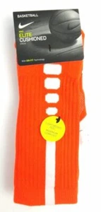 Nike Elite Crew Basketball Socks 1.5 EXTRA LARGE (12-15) Orange White 7035-891 - Picture 1 of 1