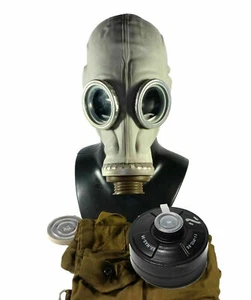 Soviet russian military Gas mask GP-5 Grey rubber Full set NEW NATO Filter CFF3 - Picture 1 of 6