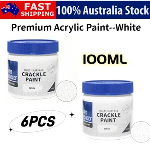 6 x Art Box White Premium Gouache Paint 100mL Art Craft Paints Canvas Painting - Picture 1 of 2