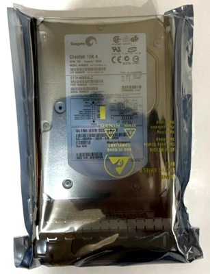 Dell Seagate Cheetah 15K.4 Ultra320 SCSI 146GB 15K 3.5" HDD ST3146854LC w/ Caddy - Image 1 of 4