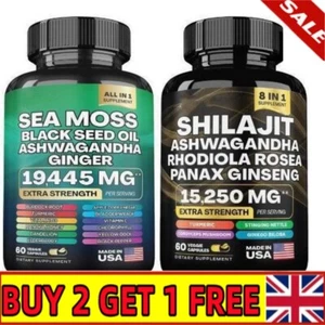 Dynamic Bundle - Sea Moss Multivitamin & Shilajit Power Combo - Picture 1 of 12