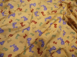 3m 10cm x 115cm Yellow Tricel & Polyamide Printed Woven Fabric Great Quality#L14 - Picture 1 of 2