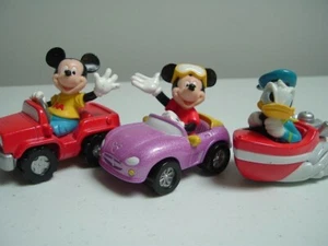 2000 Mattel Set of 3 Diecast Disney Vehicles (Mickey Mouse and Donald Duck) - Picture 1 of 3