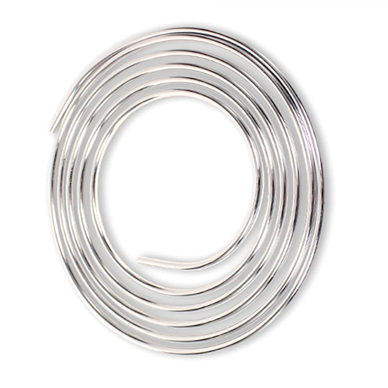 Kupferrohr verchromt auf Rolle ca. 5 Meter Ring, Made in Germany, 8-12mm - Bild 1 von 1