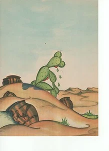 1946 COCKY CACTUS Western Illustration (book page) by Carolyn Ten Eyck Appleton - Picture 1 of 2