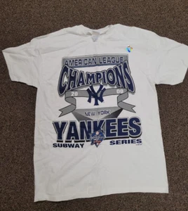 2000 NY Yankees World /American League Subway Series T-Shirt w/New Hologram - Picture 1 of 4