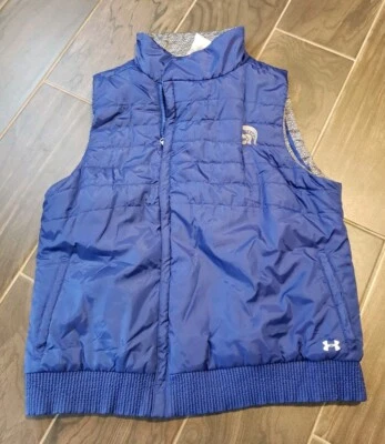 Nuevo Chaleco Para Mujer Talla Xlarge Under Armour Cold Gear Cremallera Completa Azul Espartano Foto 1 de 4