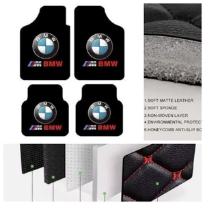 Universal Mat For BMW All Models 4Pcs Waterproof Carpets Liners Car Floor Mats - Picture 1 of 5