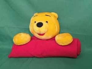Vintage Winnie Puuh Plüsch Rot Baby Sicherheitsdecke Disney - Bild 1 von 3