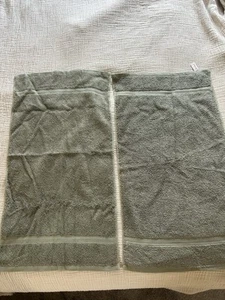NWT Old Stock Ralph Lauren Classic Lauren Hand Towels Set Of 2. Green. Cotton - Picture 1 of 5