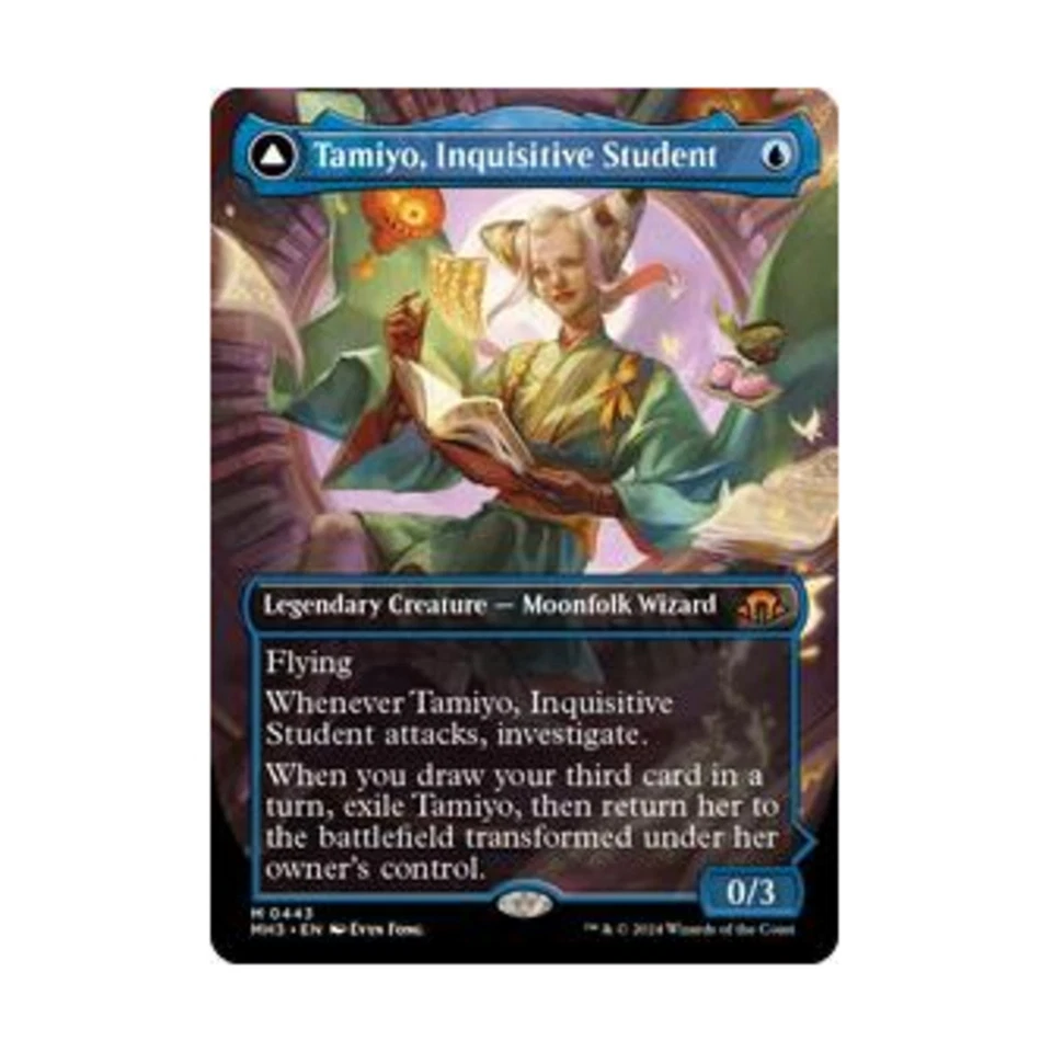 WOTC Modern Horizons 3 Tamiyo, Inquisitive Student (Borderless) (MR) NM - Image 1 of 1