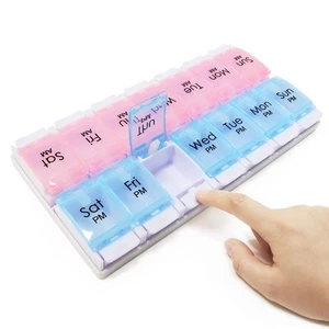 Weekly Pill Boxes and Organizer 2 Times a Day, 7 Day AM PM Pill Case Two Week... - Picture 1 of 7