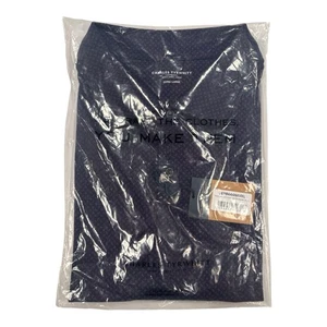 Charles Tyrwhitt Navy Geo Print Performance Polo Shirt XL Stretch Moisture-Wick - Picture 1 of 3