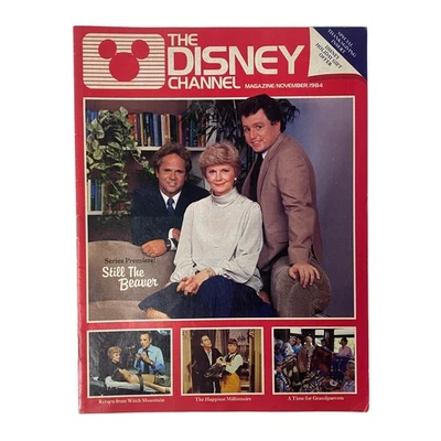 The Disney Channel Magazine November 1984 Still The Beaver Series Premiere VG - Image 1 of 4