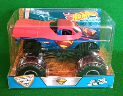 2016 Hot Wheels 1/24 грузовик Superman Monster Jam, новый в упаковке!!!! - Изображение 1 из 4