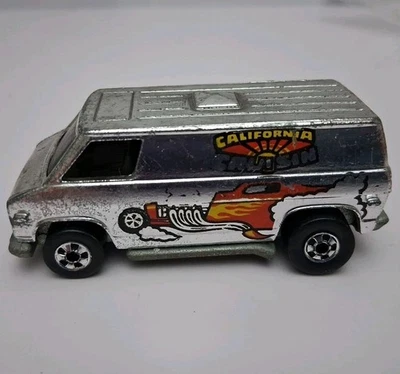 De colección 1974 Hot Wheels Blackwall California Cruisin Super Van Cromo Tampo Pintura Foto 1 de 4