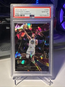 2023-24 Select Stephen Curry #256 Pink Cracked Ice Prizm Courtside /99 PSA 10 - Bild 1 von 3