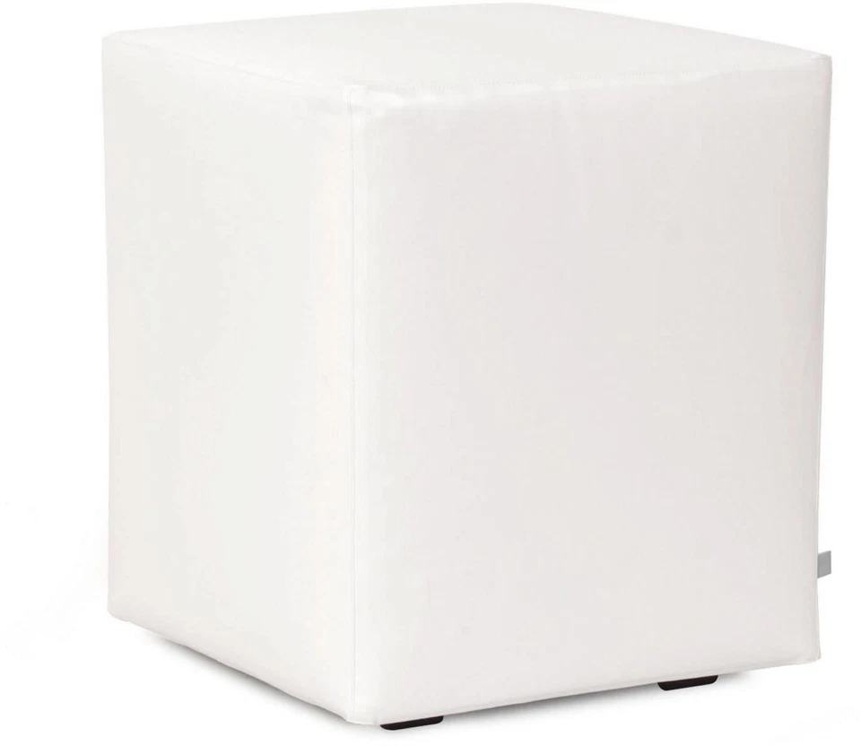 Cubierta otomana Howard Elliott HEOF55412 Florie Cube - solo cubierta - blanca Foto 1 de 4