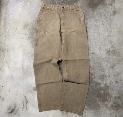 Vintage Baggy Carhartt Jeans 30x34 Khaki/Beige (SEE DESCRIPTION FOR MEASUREMENT) - Image 1 of 4