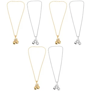  Set of 3 Boxhandschuhe Anhänger Kette Für Frauen Punk -Halskette - Bild 1 von 12