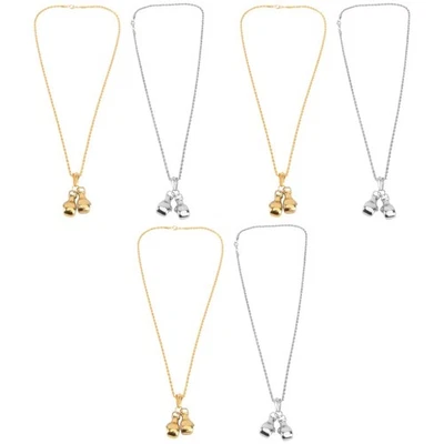  Set of 3 Boxhandschuhe Anhänger Kette Für Frauen Punk -Halskette - Bild 1 von 4