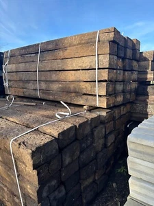 Reclaimed Railway Sleepers 3.4m 250 X 125 - Picture 1 of 4