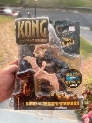 Figura de acción KING KONG 'Kong vs Terapusmordax' Playmates Toys Inc. 2005 - Sin usar, en caja sellada Foto 1 de 4