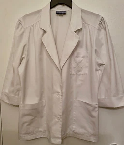 Pro-Whites by Crest Women’s Poly/Cotton White Lab Jacket 12 Made in USA! - Picture 1 of 10