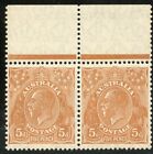 5d KGV Acsc 126(2)h SM P13 *THIN WORDS OF VALUE AND MORE 2R4* MNH PAIR. 