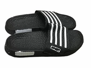 Mens Slip On Sport Sandals Slides Rubber Flip Flops Shower Slippers Black 7  - Picture 1 of 3