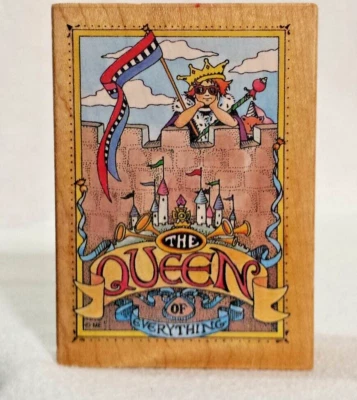 Sello de goma tinta Mary Engelbreit All Night Media The Queen of Everything 592H Foto 1 de 4