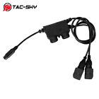 TAC-SKY Tactical Headsets RAC Dual-Channel 6 Pin PTT for PRC 148/152 Intercoms